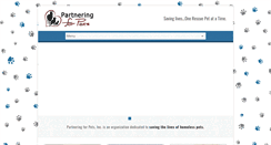 Desktop Screenshot of partneringforpets.org